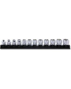 KKNRS3400MZ-12 image(0) - Ko-ken USA 3/8 Sq. Dr. Socket set 7-19mm 6 point 300mm Z-series 12 pieces