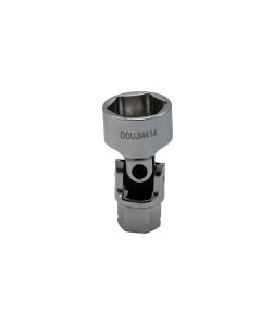 VIMDDSUJM414 image(0) - VIM Tools 14 mm 6 Point Dual Drive Stubby Ujmetric Socket - 1/4 Inch X 11 mm Drive