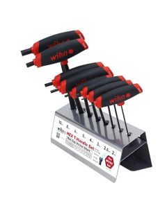 WIH33489 image(0) - Wiha Tools 8 Piece SoftGrip Dual Drive Hex T-Handle Metric Set
