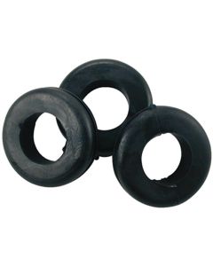 The Best Connection 1/2" MOUNTING HOLE BLACK VINYL GROMMET 11 PCS