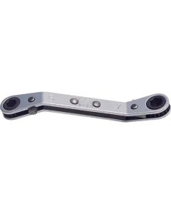 KKN103KA-5-16X11-32 image(0) - Ko-ken USA 103KA-5/16X11/32 Ratcheting Ring Wrench 5/16x11/32 6 Point Length 134 mm Reversible