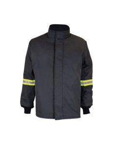OBRTCG140B-CT-ES-2XL image(0) - OBERON Coat - Arc Flash - 140 Cal TCG Ultralight - With Escape Strap - Color: Black - Size: 2XL