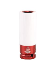 INT58003 image(0) - American Forge & Foundry Mag Wheel Protective Deep Impact Socket - 1/2" Drive - 21mm