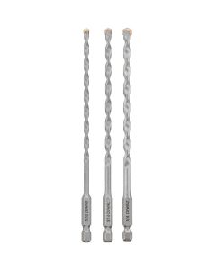DWTDWA5103 image(0) - DEWALT Masonry Drill Bit Set, Impact Ready, 3-Piece