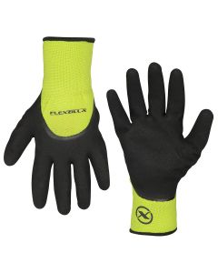 LEGGC180L image(0) - Legacy Manufacturing Flexzilla® 3/4 Nitrile Dip Winter Gloves, Black/ZillaGreen™, L