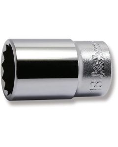 KKN3305X-18 image(0) - Ko-ken USA 3305X-18 3/8 Square Drive Socket 18 mm 12 Point Length 40 mm