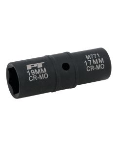 WLMM771 image(0) - Wilmar Corp. / Performance Tool 1/2" Drive 17/19mm Flip Impact Socket