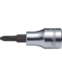 KKN4000-60-3 image(0) - Ko-ken USA 4000.60-3 1/2 Square Drive Bit Socket PH3 Length 60 mm