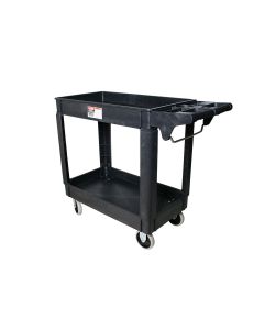 KTI75126 image(1) - K Tool International Tool Cart HD Plastic 2 Shelf Tub Style