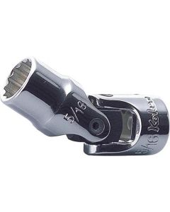 KKNAS2445A-3-8 image(0) - Ko-ken USA AS2445A-3/8 1/4 Square Drive Universal Socket 3/8 12 Point 35.1 mm Aerospace