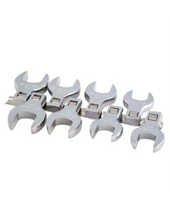 SUN9730A image(0) - SUNEX 8 Pc. 1/2" Dr. Jumbo Metric Crowfoot Wrench Set