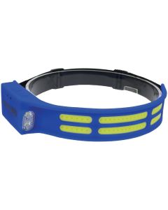 KTI73321XD image(0) - K Tool International Headlight 600 Lumen COB Flexible with Motion Sensor and Side Flashlight Blue