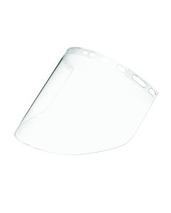SRWS37701 image(0) - Sellstrom Replacement Windows for Face Shields - UNIVERSAL - Clear Molded Spherical PC window - 9&rdquo; x 15&rdquo; x .060&rdquo; - V-shape