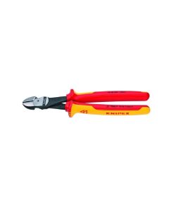 KNP7408250US image(0) - KNIPEX 10 Inch High Leverage Diagonal Cutters-1000V Insulated
