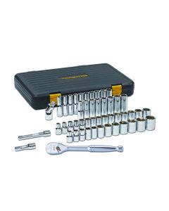 KDT80700P image(0) - GEARWRENCH 49 Piece 1/2 Inch Drive 6 Point 120XP Standard & Deep SAE/Metric Mechanics Tool Set