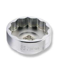 KKN4405M-55DU image(0) - Ko-ken USA 4405M-55DU 1/2 Square Drive Socket 55 mm 12 Point Length 31 mm For Rear Wheel Nut Motorcycle