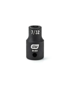 KDT84101 image(0) - GEARWRENCH 1/4 Inch Drive 6 Point Standard Impact SAE Socket 7/32 Inch