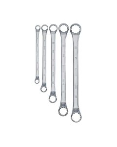 DWTDWMT19255 image(0) - DEWALT 5 Piece Full Polish Offset Double Box Wrench Set