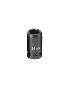 GRE908MS image(0) - Grey Pneumatic 1/4" Surface Drive x 8mm Standard  Socket