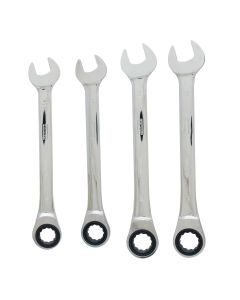 DWTDWMT74194 image(0) - DEWALT Ratcheting Combination Wrench Set, 4-Piece Metric
