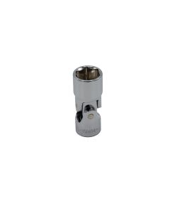 VIMVU414 image(0) - VIM TOOLS 7/16 Inch Universal Joint Shallow Chrome Socket - 1/4 Inch Drive