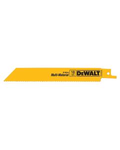 DWTDW4808B25 image(0) - DEWALT Reciprocating Saw Blades, Straight Back, 6-Inch, 14 Tpi, 25-Pack