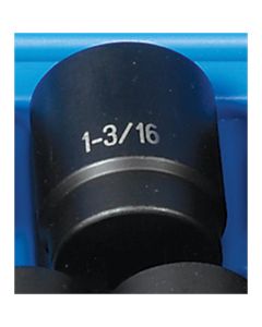 GRE2138R image(0) - Grey Pneumatic 1/2" Drive x 1-3/16" Standard - 12 Point Socket