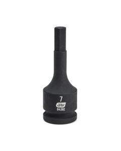 KDT84392 image(0) - GEARWRENCH 3/8 Inch Drive Hex Bit Impact Metric Socket 7mm