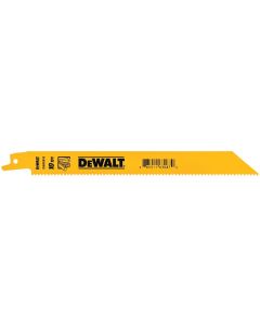DWTDWAR1810 image(0) - DEWALT General-Purpose-Cutting 8" 10 TPI Bi-Metal Reciprocating Saw Blades (5 Pack)
