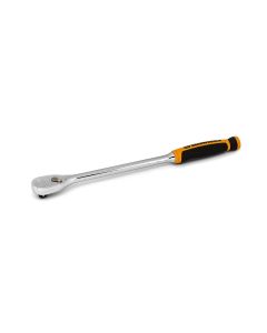 KDT81265T image(0) - GearWrench 3/8 Inch Drive 90-Tooth Long Handle Dual Material Teardrop Ratchet 13 Inch