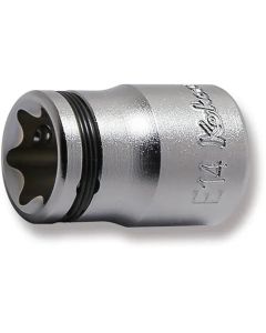 KKN3425-E142B image(0) - Ko-ken USA 3425-E14(2B) 3/8 Square Drive NUT GRIP TORX E14 Socket - Length 26 mm