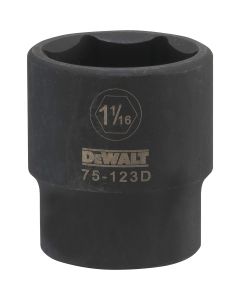 DEWALT 6 Point 1/2" Drive Impact Socket 1-1/16" SAE