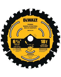 DEWALT 6-1/2-Inch 18-Tooth Circular Saw Blade