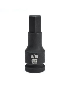KDT84637 image(0) - GEARWRENCH 1/2 Inch Drive Hex Bit Impact SAE Socket 9/16 Inch