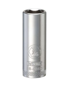DWTDWMT88986OSP image(0) - DEWALT 001Pc 38Dr Deep Socket-06Pt-7/16