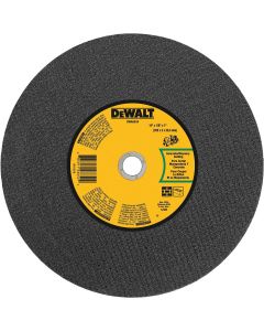 DWTDWA8034 image(0) - DEWALT 14 In x 1/8 in Aluminum Oxide Abrasive Chop / Cut-Off Blade with 1 in Arbor For Concrete & Masonry Cutting (1 Pack)