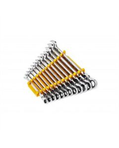 KDT86727 image(0) - GEARWRENCH 12 Piece 90-Tooth 12 Point Flex Head Ratcheting Combination Metric Wrench Set