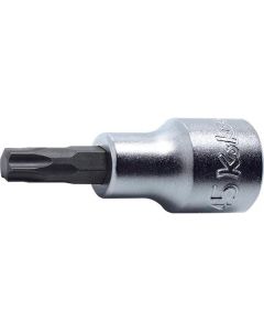 KKN4025-60-T60 image(0) - Ko-ken USA 4025.60-T60 1/2 Square Drive Bit Socket TORX T60 Length 60 mm