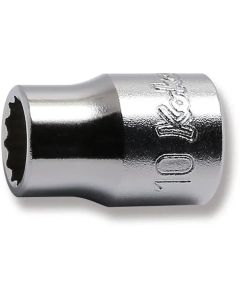 KKN3405M-10 image(0) - Ko-ken USA 3405M-10 3/8 Square Drive Socket 10 mm 12 Point Length 26 mm