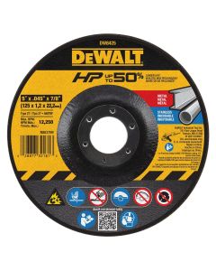 DEWALT 5"X.045"X7/8" Thin Cutting Wheel Dcw