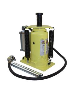ESC10450 image(0) - ESCO Yellow Jackit 20 Ton Air/Manual Bottle Jack (Screw On Base)