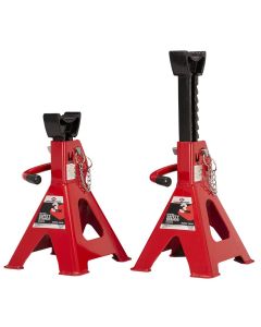 INT3303A image(0) - American Forge & Foundry Jack Stands - 3 Ton Capacity - Ratcheting - Double Locking - Pair