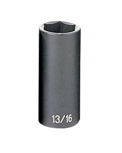 GRE1026D image(0) - Grey Pneumatic 3/8" Drive x 13/16" Deep Socket