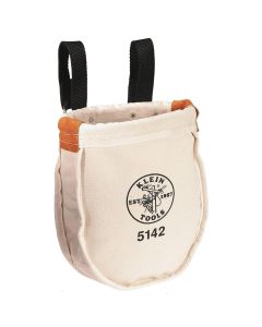 KLE5142 image(0) - Klein Tools Tool Bag, Canvas Utility Bag, Loop Connection, 9 x 8 x 10-Inch