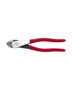 KLED243-8 image(0) - Klein Tools Diag-Cutting Pliers Hi-Leverage Skinning Holes 8"