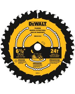 DWTDWA161224 image(0) - DEWALT 6-1/2-Inch 24-Tooth Circular Saw Blade