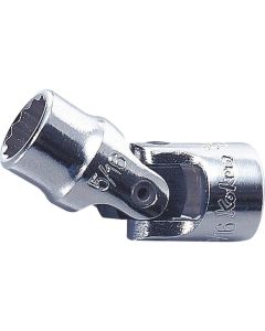 KKN2445M-6 image(0) - Ko-ken USA 2445M-6 1/4 Square Drive Universal Socket 6 mm 12 Point Length 33 mm