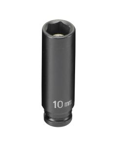 Grey Pneumatic 1/4" Drive x 10mm Magnetic Deep Socket