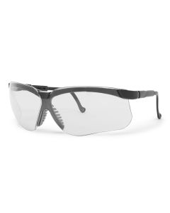 Uvex Genesis Safety Eyewear, Black Adjustable Frame, Clear Lens, Anti-Fog Lens Coating - RWS-51023