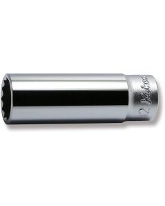 KKN2305M-12 image(0) - Ko-ken USA 2305M-12 1/4 Square Drive Socket 12 mm 12 Point Length 50 mm